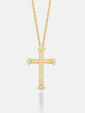 Solid Gold Son Cross Pendant