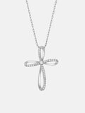 Solid Gold Twisted Cross Pendant
