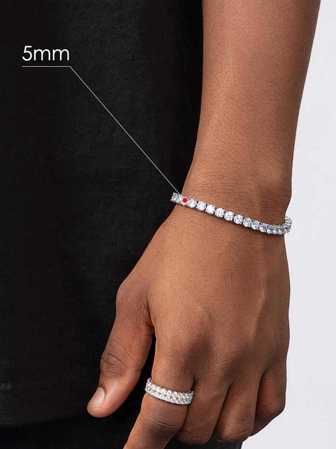 Moissanite Bracelet & Moissanite Ring Set [2PCS/SET]