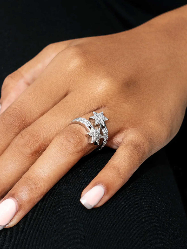 S925 Moissanite Pentagram Ring