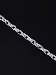 10mm S925 Moissanite Rolo Link Chain