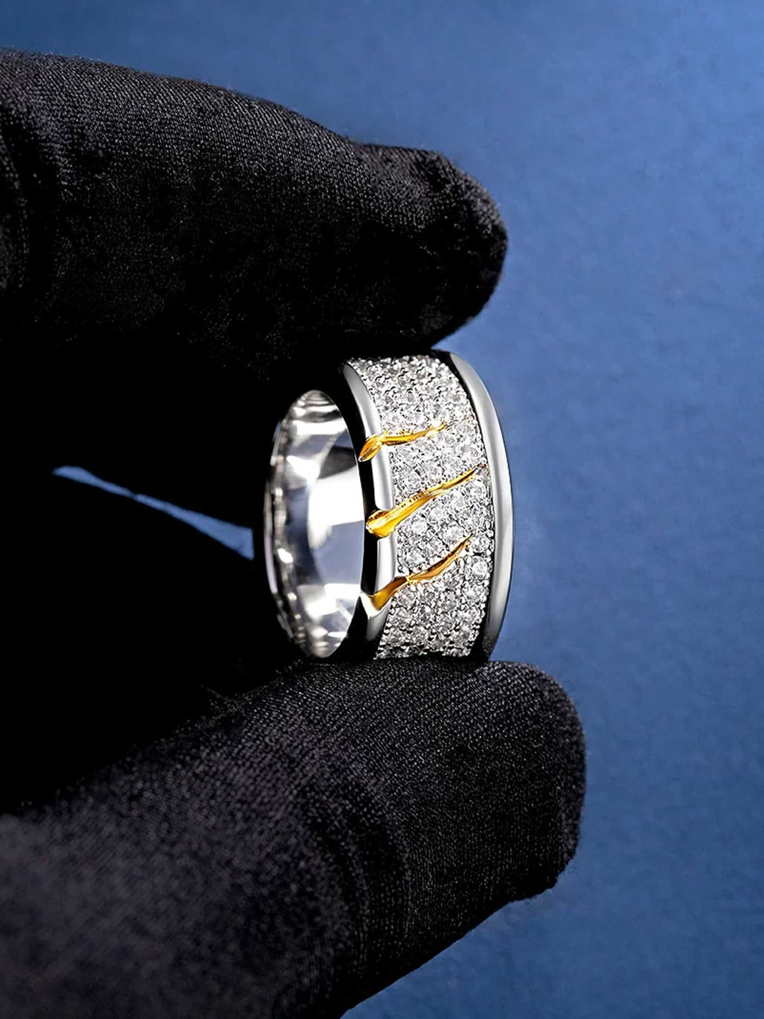 S925 Moissanite Claw Scratch Ring