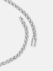 6mm Italian Silver Square Link Chain