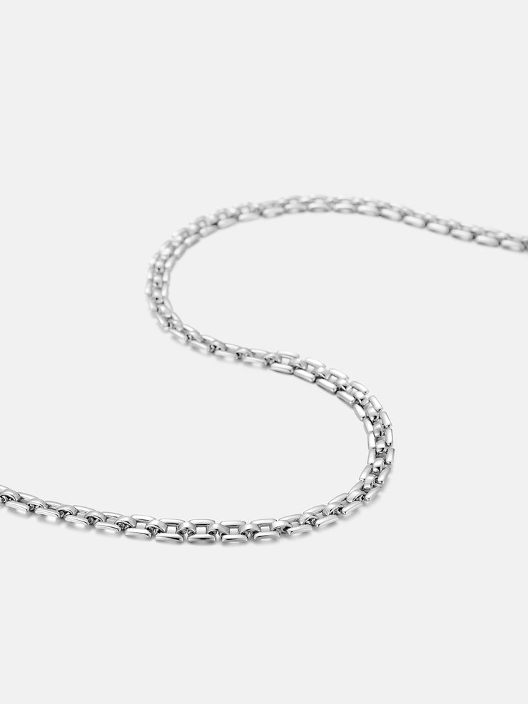 6mm Italian Silver Square Link Chain