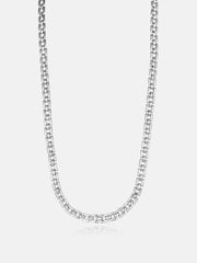 6mm Italian Silver Square Link Chain