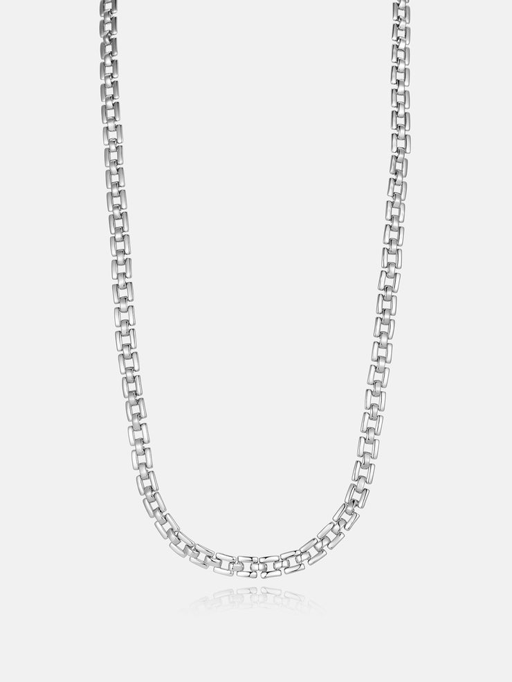 6mm Italian Silver Square Link Chain