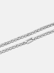 6mm Italian Silver Square Link Chain