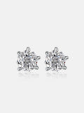 Octagonal Cut Moissanite Dragon Claw Earrings