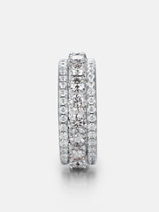 9MM S925 Round Moissanite Rotatable Ring