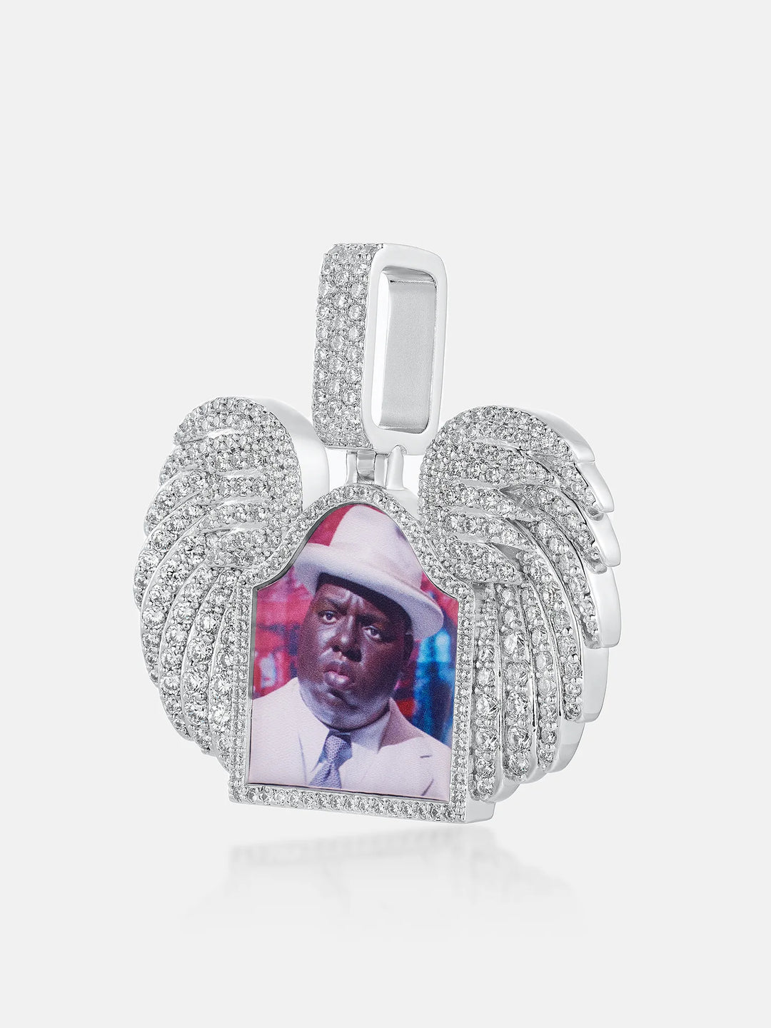 Moissanite Tombstone Photo Pendant 4.6CT
