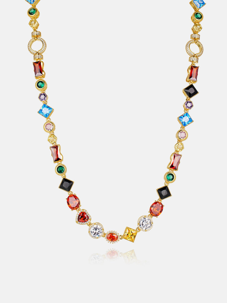 Colored Gemstone Chain