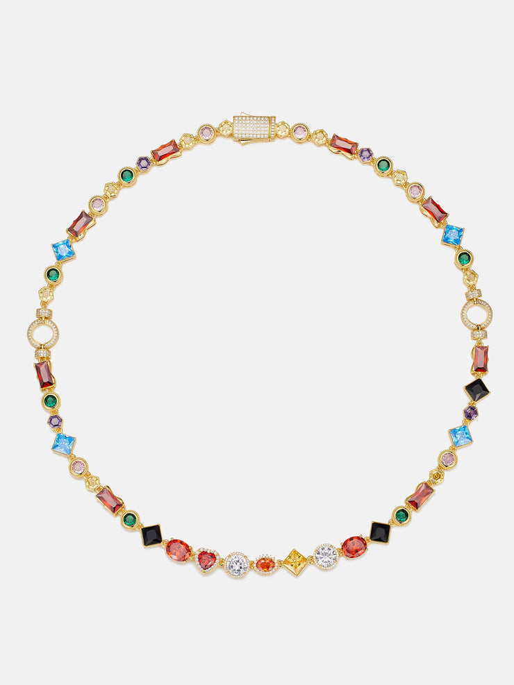 Colored Gemstone Chain