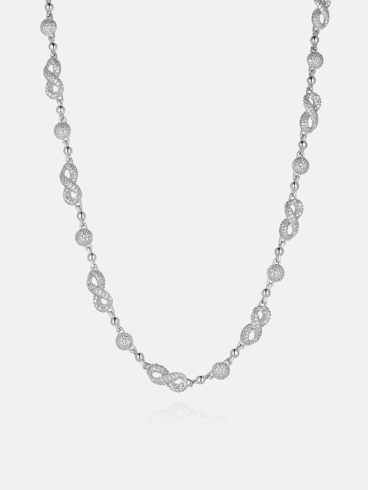 7mm Moissanite Infinity Ball Chain