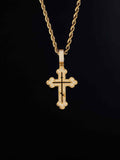 S925 moissanite Micro Cross Pendant