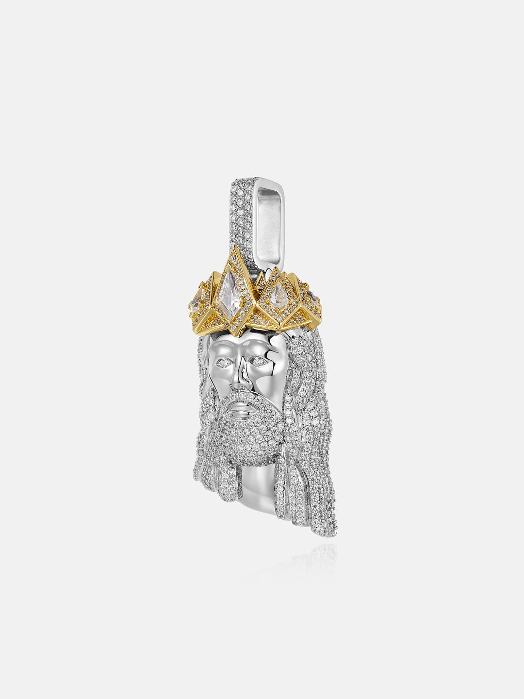 Moissanite Rhombus Crown Of Jesus Pendant
