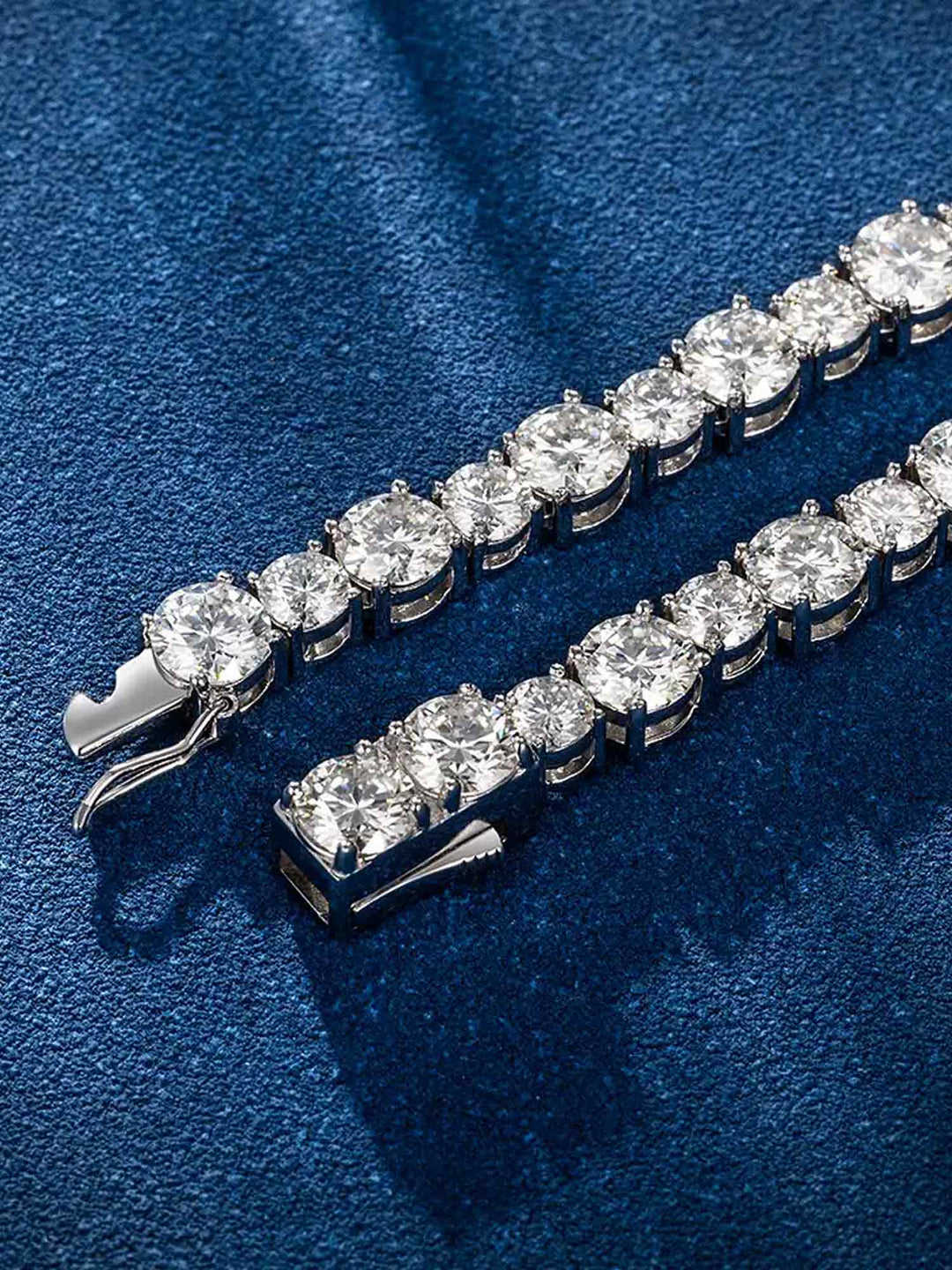 MIXED SIZE 6.5MM MOISSANITE TENNIS BRACELET