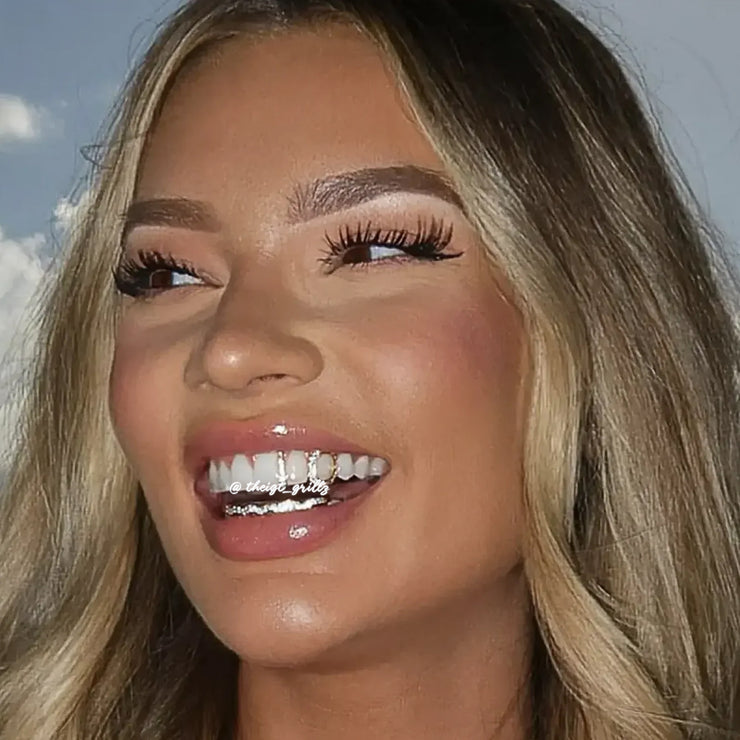 Top Open Face W Bottom Diamond Bar