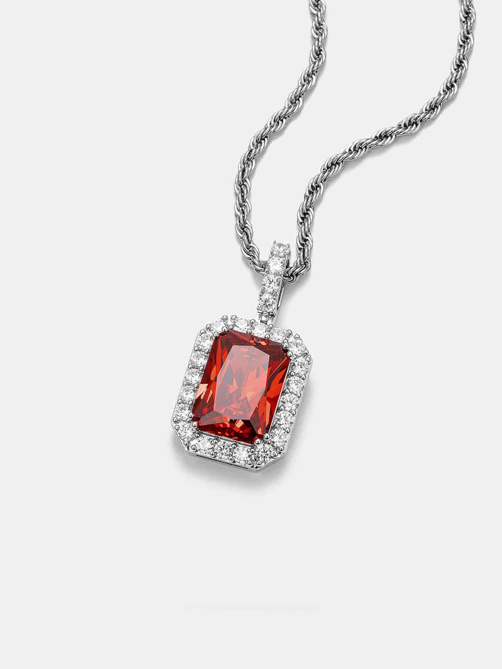 S925 Moissanite Gemstone Pendant