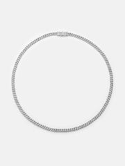 5MM S925 Moissanite Prong Cuban Bracelet Or Chain