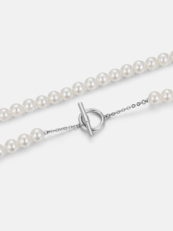 7mm Classic Pearl Chain Or Bracelet With OT Clasp