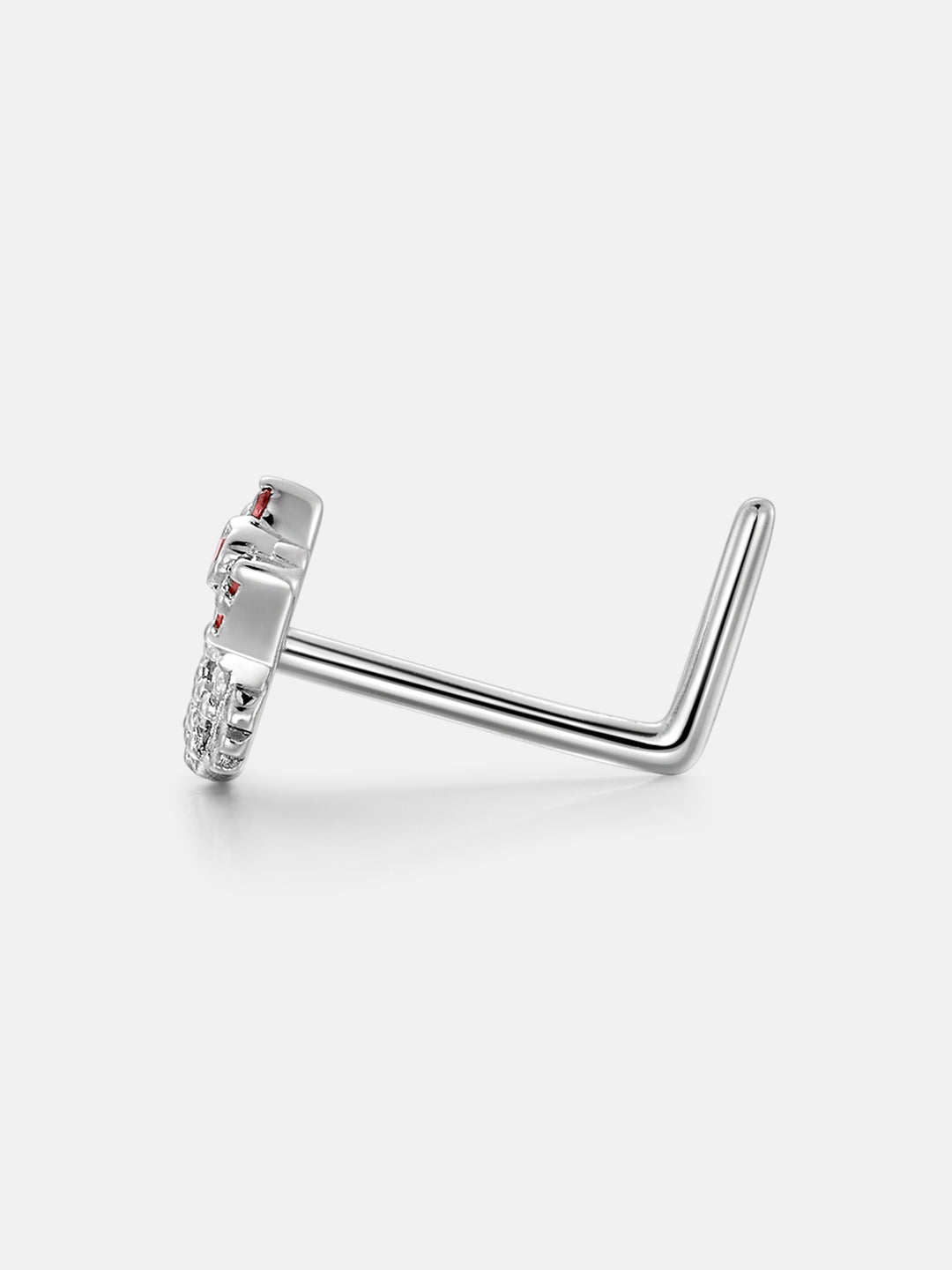 7mm Moissanite Kitty's Style Nose Stud