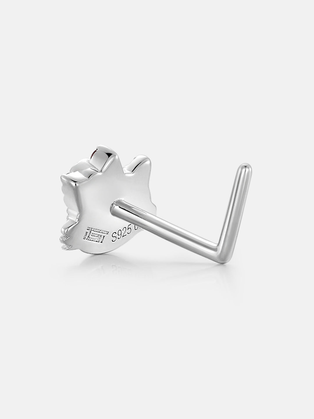 7mm Moissanite Kitty's Style Nose Stud