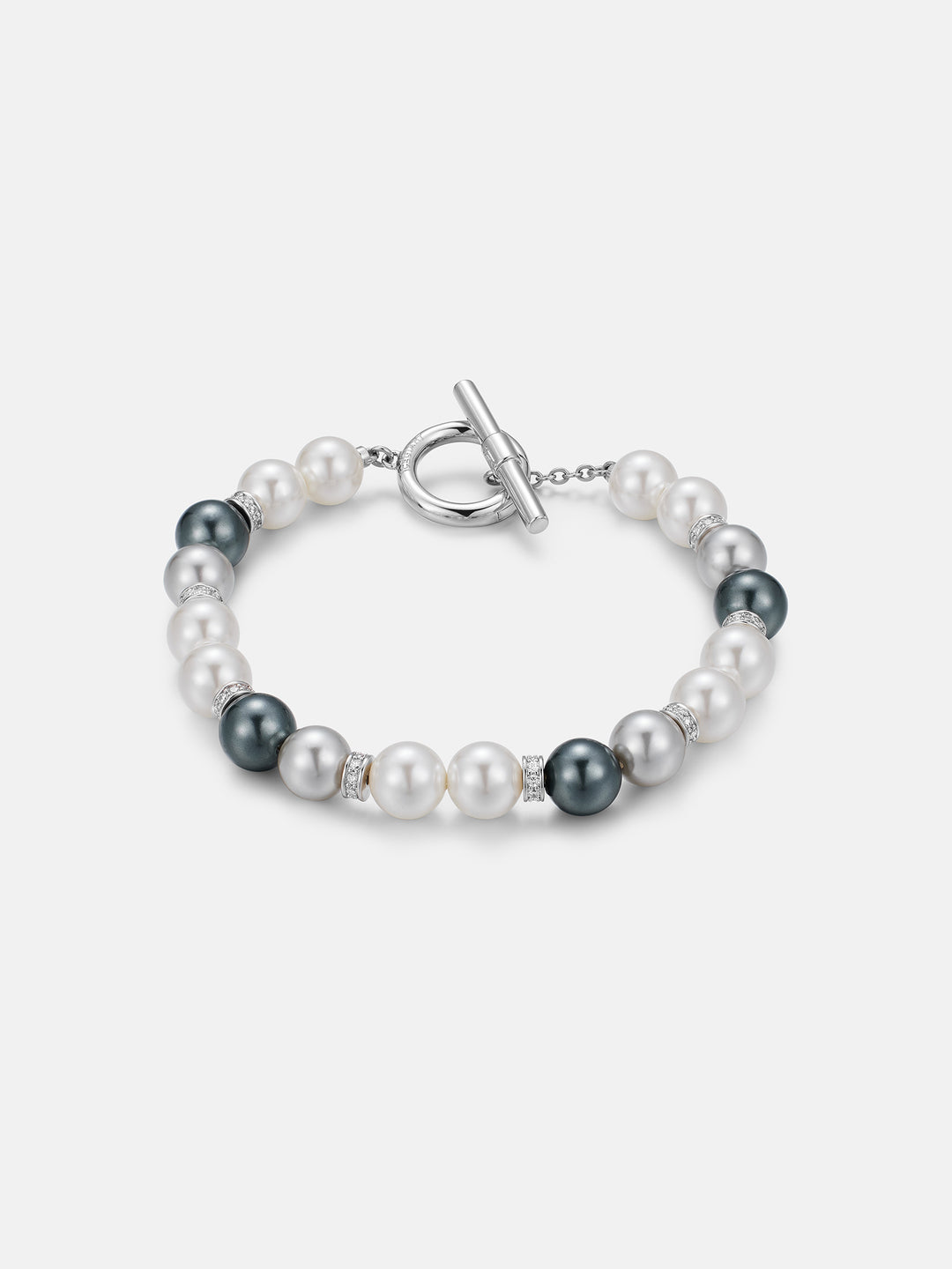7mm Moissanite Multicolor Pearl Chain Or Bracelet With OT Clasp
