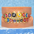 "8-Ball" Colorful Enamel Grillz