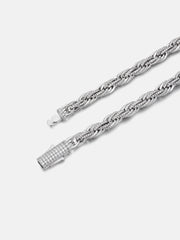 8MM Iced Out Moissanite Rope Chain