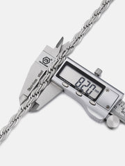 8MM Iced Out Moissanite Rope Chain