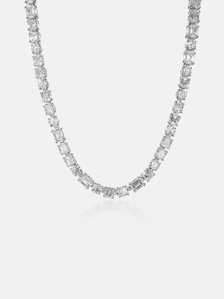 8MM Multi Shape Moissanite Tennis Chain