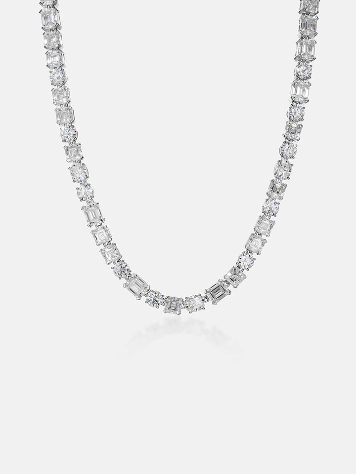 8MM Multi Shape Moissanite Tennis Chain