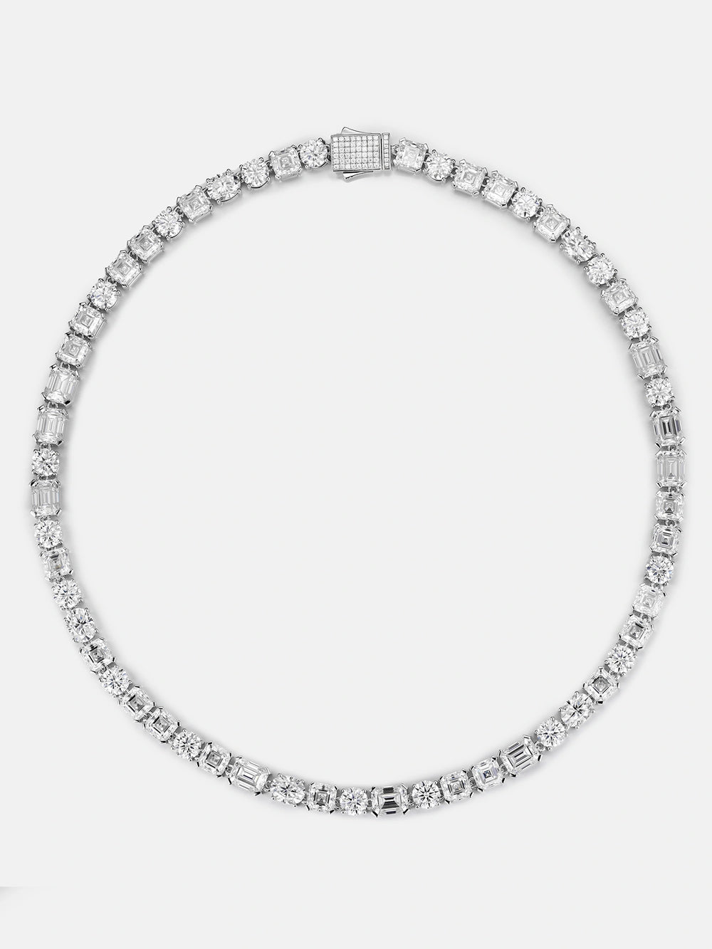 8MM Multi Shape Moissanite Tennis Chain