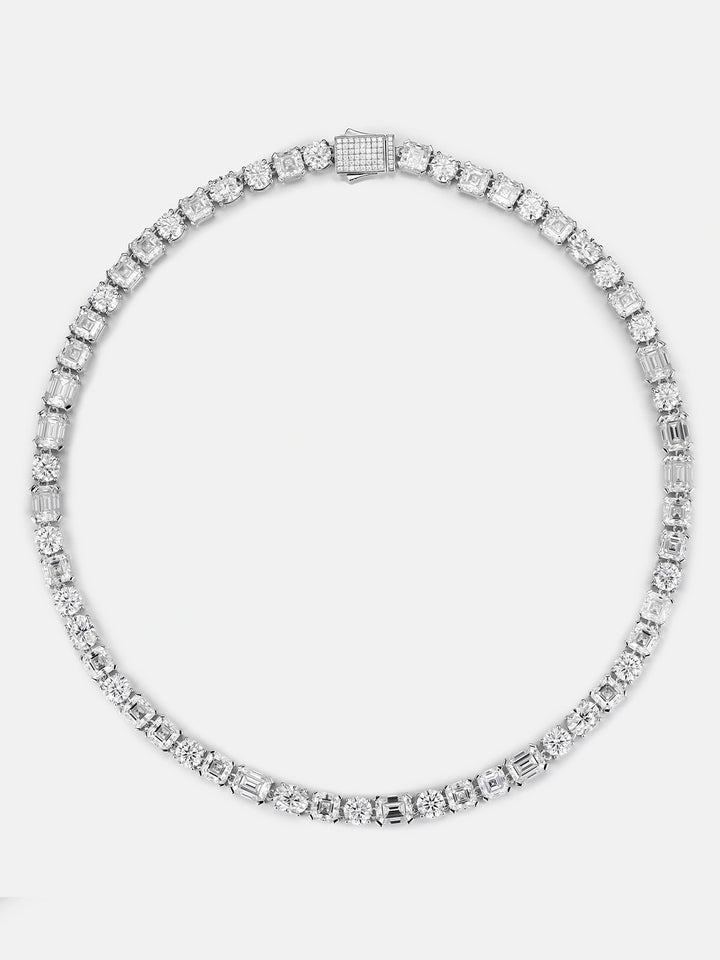 8MM Multi Shape Moissanite Tennis Chain