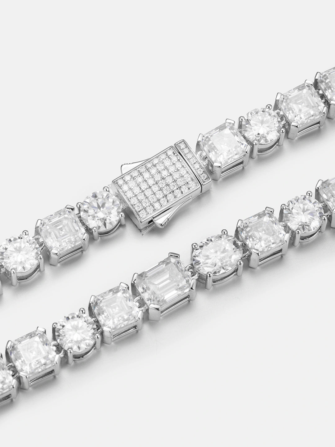 8MM Multi Shape Moissanite Tennis Chain