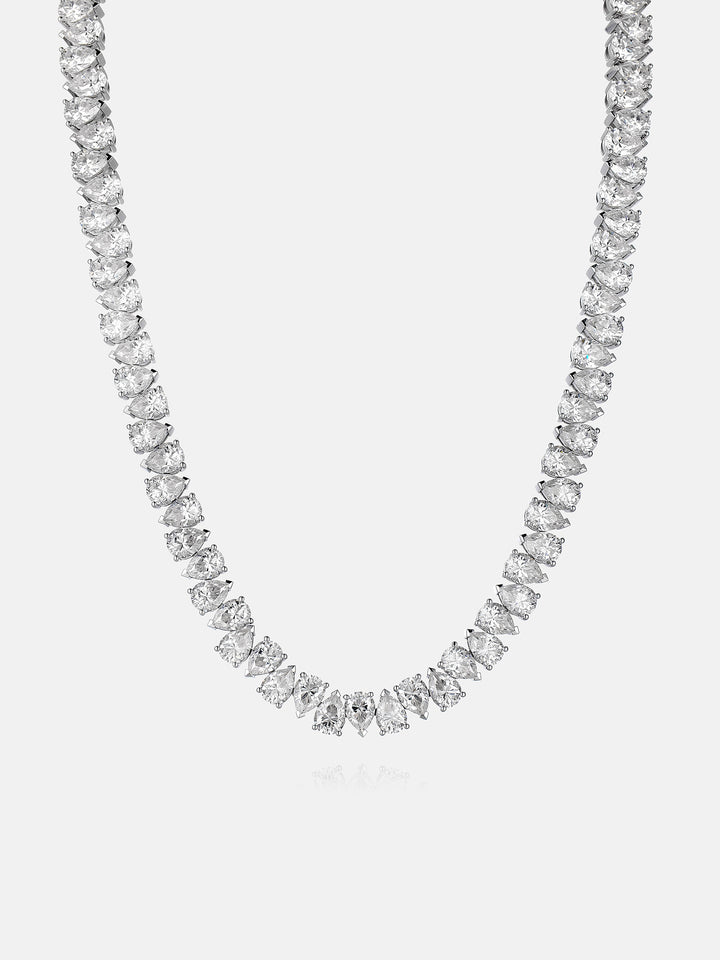 8MM Pear Cut Moissanite Tennis Chain Or Bracelet