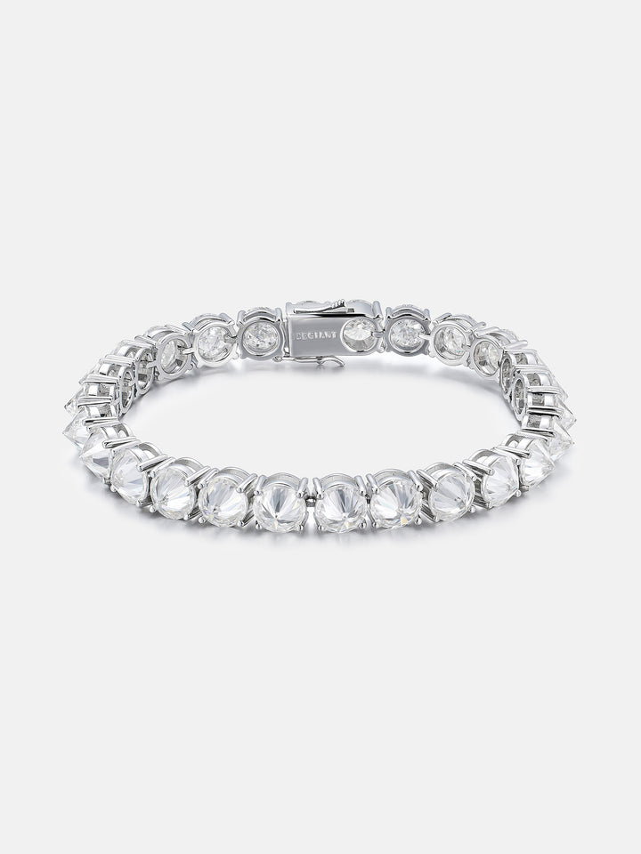8MM Reverse-Set Moissanite Tennis Bracelet