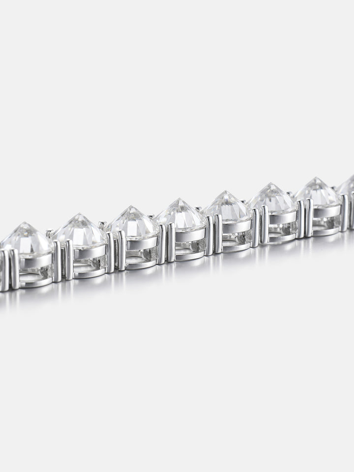 8MM Reverse-Set Moissanite Tennis Bracelet