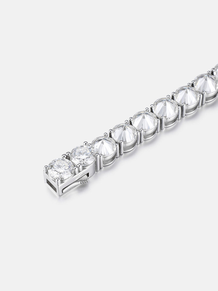 8MM Reverse-Set Moissanite Tennis Bracelet