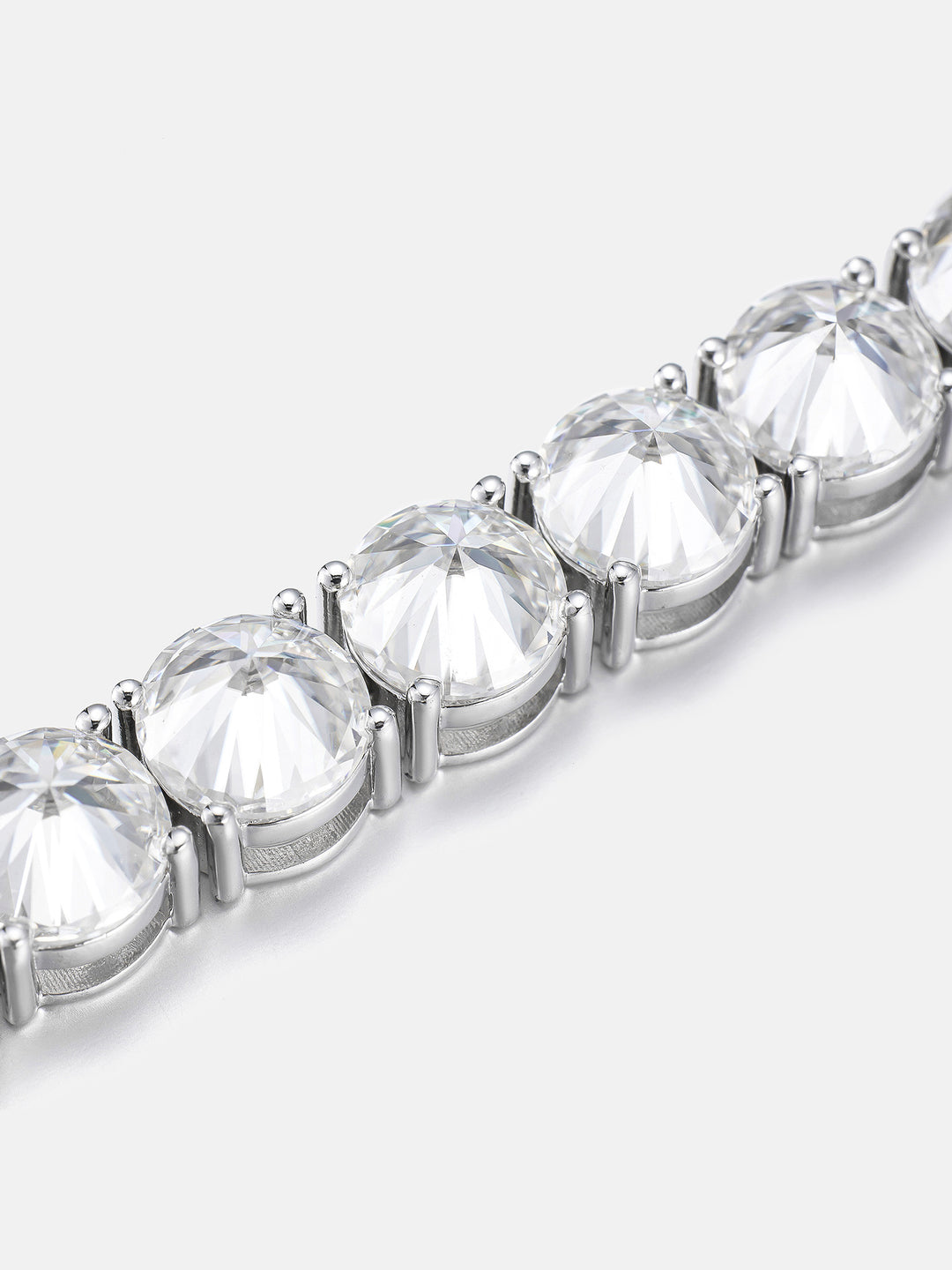 8MM Reverse-Set Moissanite Tennis Bracelet