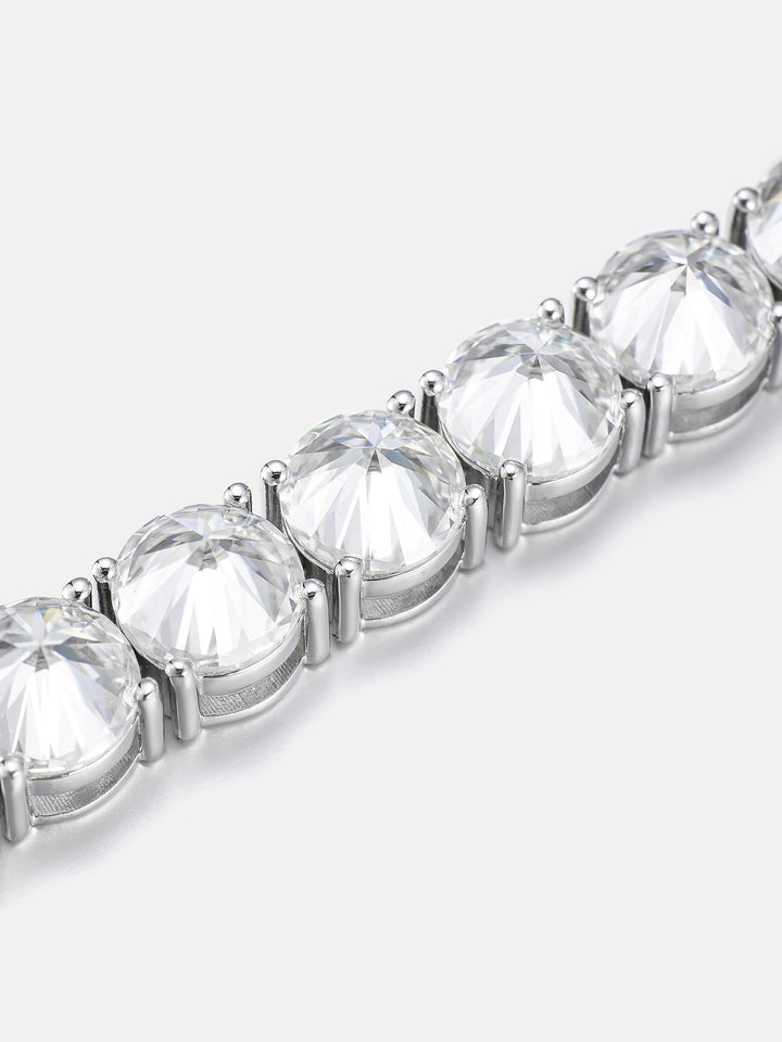 8MM Reverse-Set Moissanite Tennis Bracelet