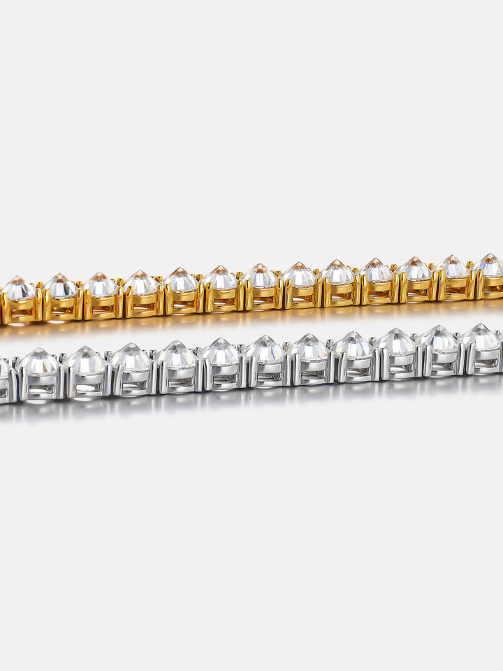8MM Reverse-Set Moissanite Tennis Bracelet