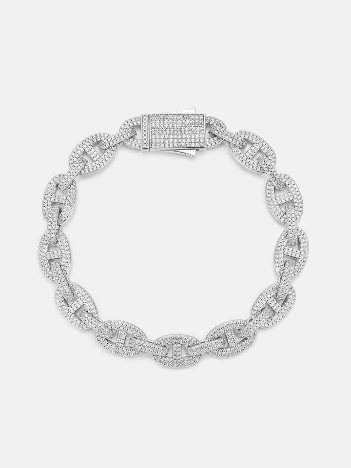 8MM S925 Moissanite G-Link Bracelet