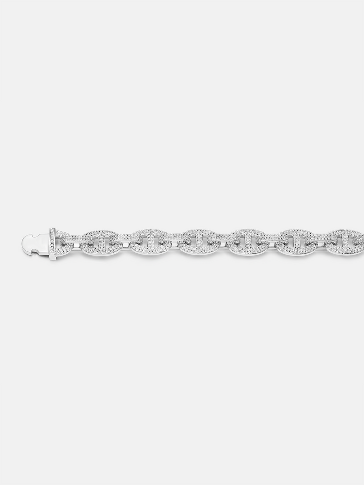 8MM S925 Moissanite G-Link Bracelet