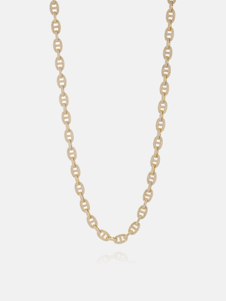 8MM S925 Moissanite G-Link Chain