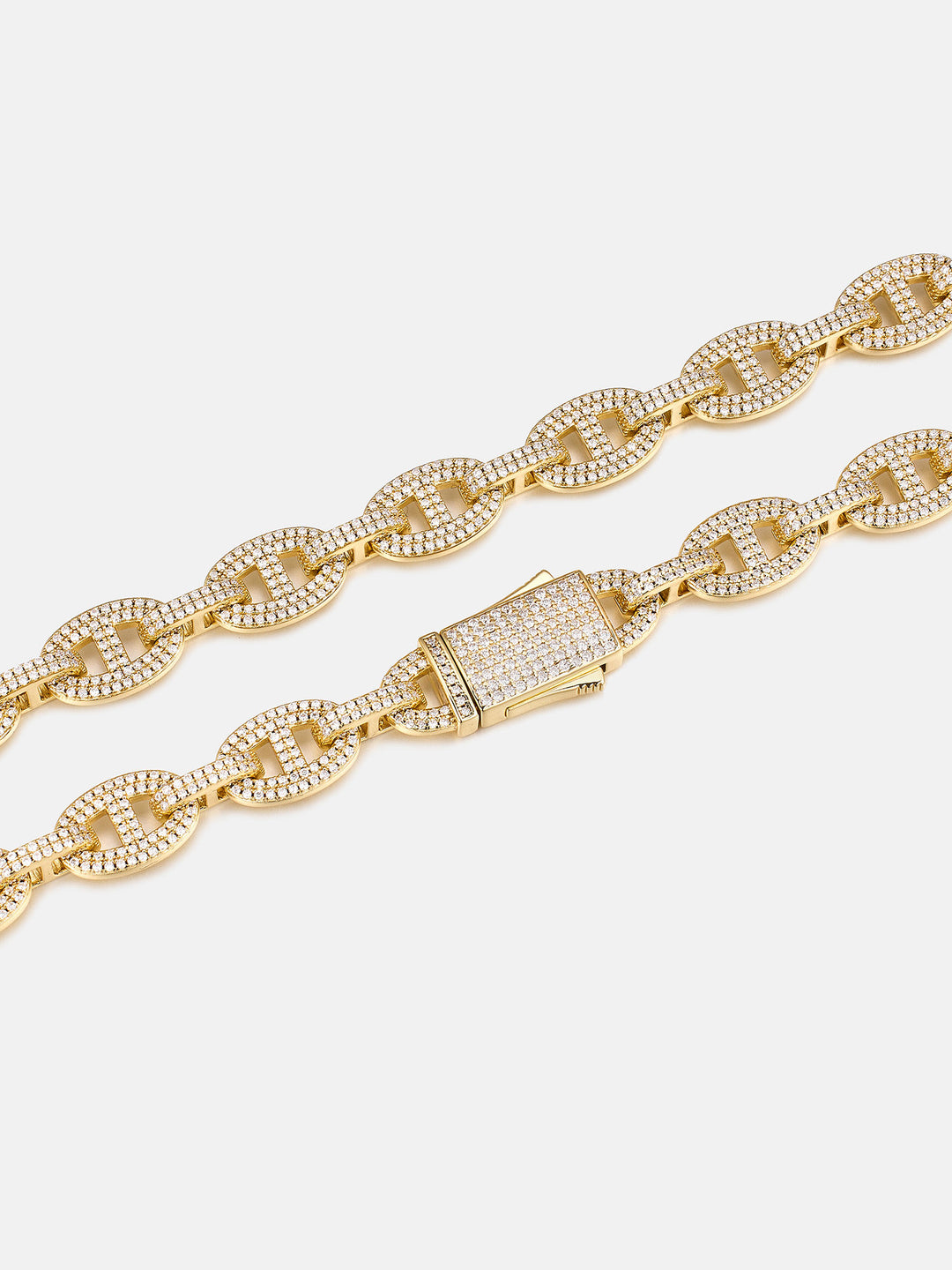 8MM S925 Moissanite G-Link Chain