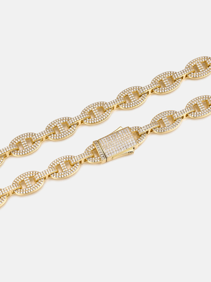 8MM S925 Moissanite G-Link Chain