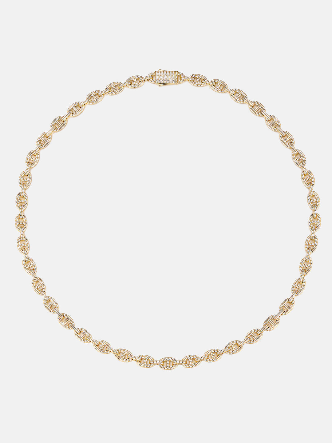 8MM S925 Moissanite G-Link Chain