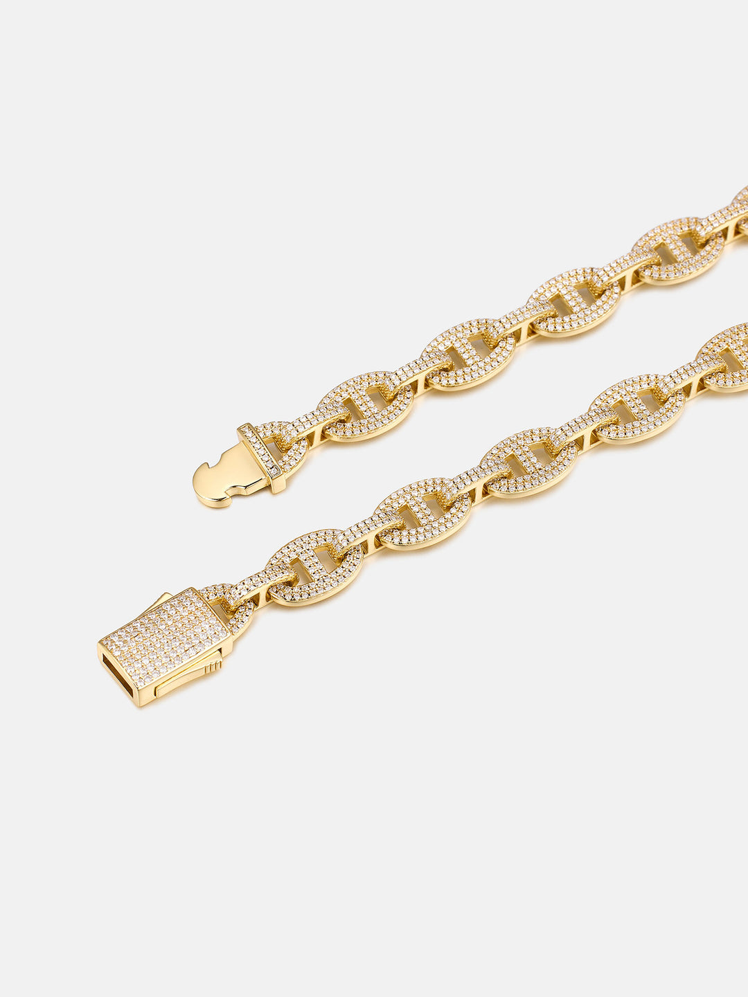 8MM S925 Moissanite G-Link Chain