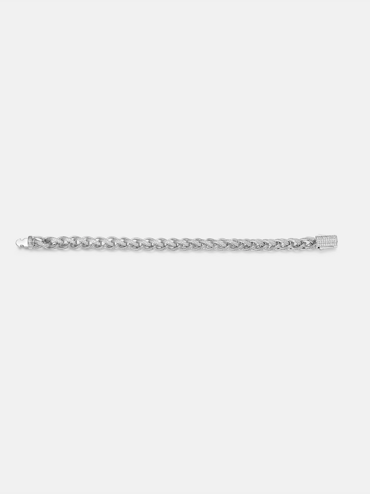 8MM S925 Moissanite Twisted Link Bracelet